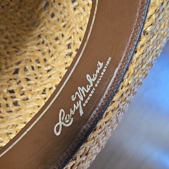 Larry Mahan's Straw Cowboy Hat with Braided Band - Picture 9 of 12